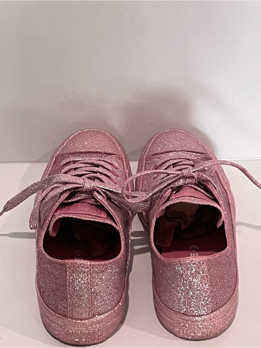 NWOB Converse Pink Glitter Chuck Taylor All Star Low Metallic Sneakers 9 - Picture 12 of 16